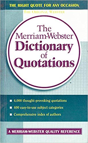 Goyal Saab Merriam Websters Pocket Dictionary of Quotation
